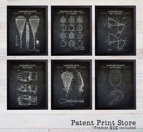 Vintage Lacrosse Patent Print Set. Lacrosse Art Prints. Lacrosse Prints. Lacrosse Nursery Decor. Lacrosse Lacrosse Decor. Lacrosse Gifts.281