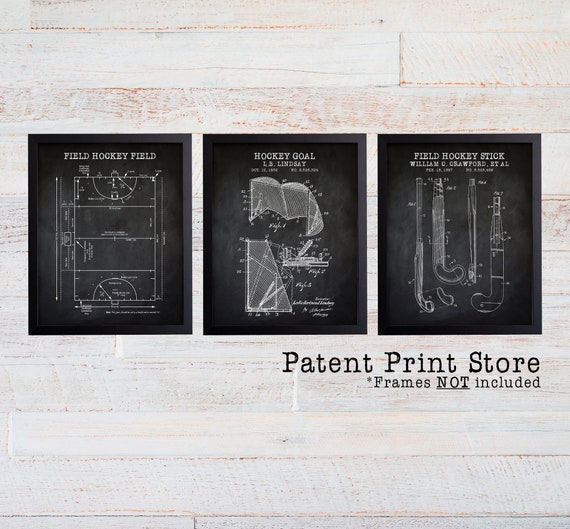 Field Hockey Patent Art. Field Hockey Poster. Field Hockey Decor. Field Hockey Art. Field Hockey Wall Art. Field Hockey Patent Print. Decor.