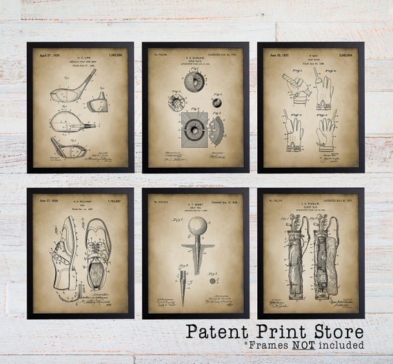 Golf Patent Prints. Golf Patent Art. Golf Patent Wall Art. Golf Gifts for Men. Gift for Him. Man Cave Decor. Man Cave Wall Art. Golf Art. 15