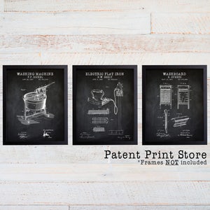 Laundry Room Patent Art Prints. Laundry Room Sign. Laundry Room Art. Patent Prints. Laundry Room Decor. Laundry Room Prints. Rustic. 210