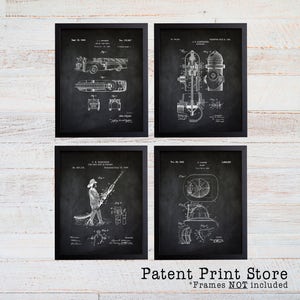 Firefighter Patent Prints. Fireman Patent Prints. Firetruck Wall Art. Boy Nursery. Boy Bedroom. Firefighter Gift. Fireman Gift. Firetruck.