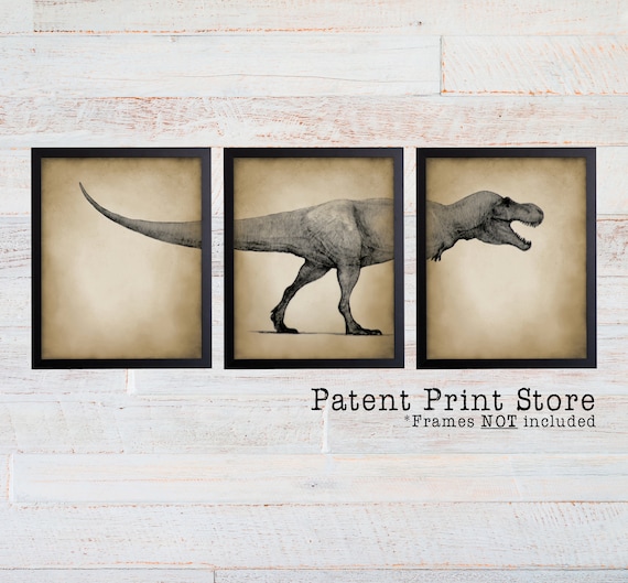 Dinosaur Art Prints. Tyrannosaurus Rex Art Prints. Dinosaur Bedroom Art. Dinosaur Decor. Paleontology Gift. Dinosaur Nursery Art Prints.