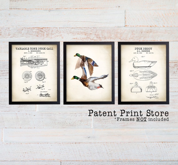 Duck Hunting Patent Prints. Duck Hunting Gift. Duck Shooting. Duck Hunting Art. Hunter Gift Idea, Gift for Him. Duck Hunting Wall Art Prints