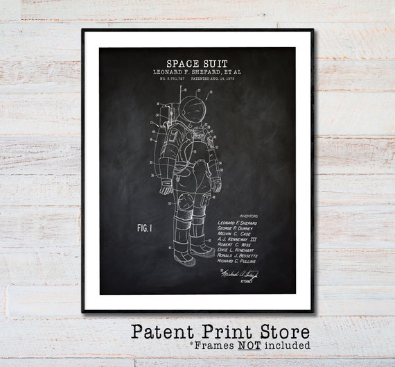 Space Suit Patent Print. Astronaut Space Suit Design. NASA Space Suit. NASA Art Prints. Astronaut Patent Prints. Science Art Prints.