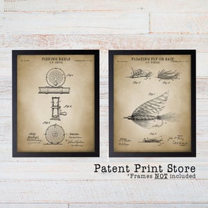 Fly Fishing Patent Prints. Fishing Wall Art. Fly Fishing Art. Fishing Patent Print. Fishing Art. Inventions. Fishing Reel. Gift for Him. 137