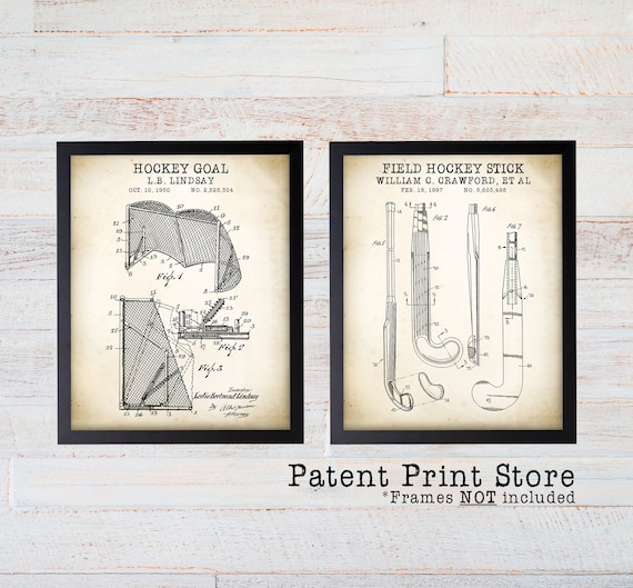 Field Hockey Poster. Field Hockey Patent Art. Field Hockey Decor. Field Hockey Art. Field Hockey Wall Art. Field Hockey Patent Print. Decor.