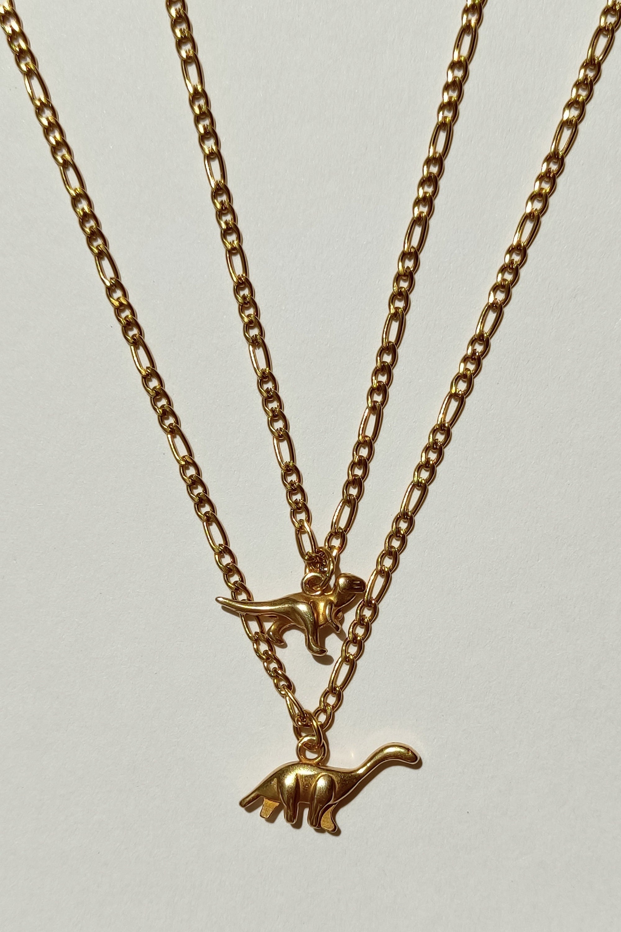 Aesthetic Dinosaur Necklace Jurassic Park Dino Pendant Small T rex Necklace Diplodocus Necklace Gold Stainless Steel Chain Necklace Etsy