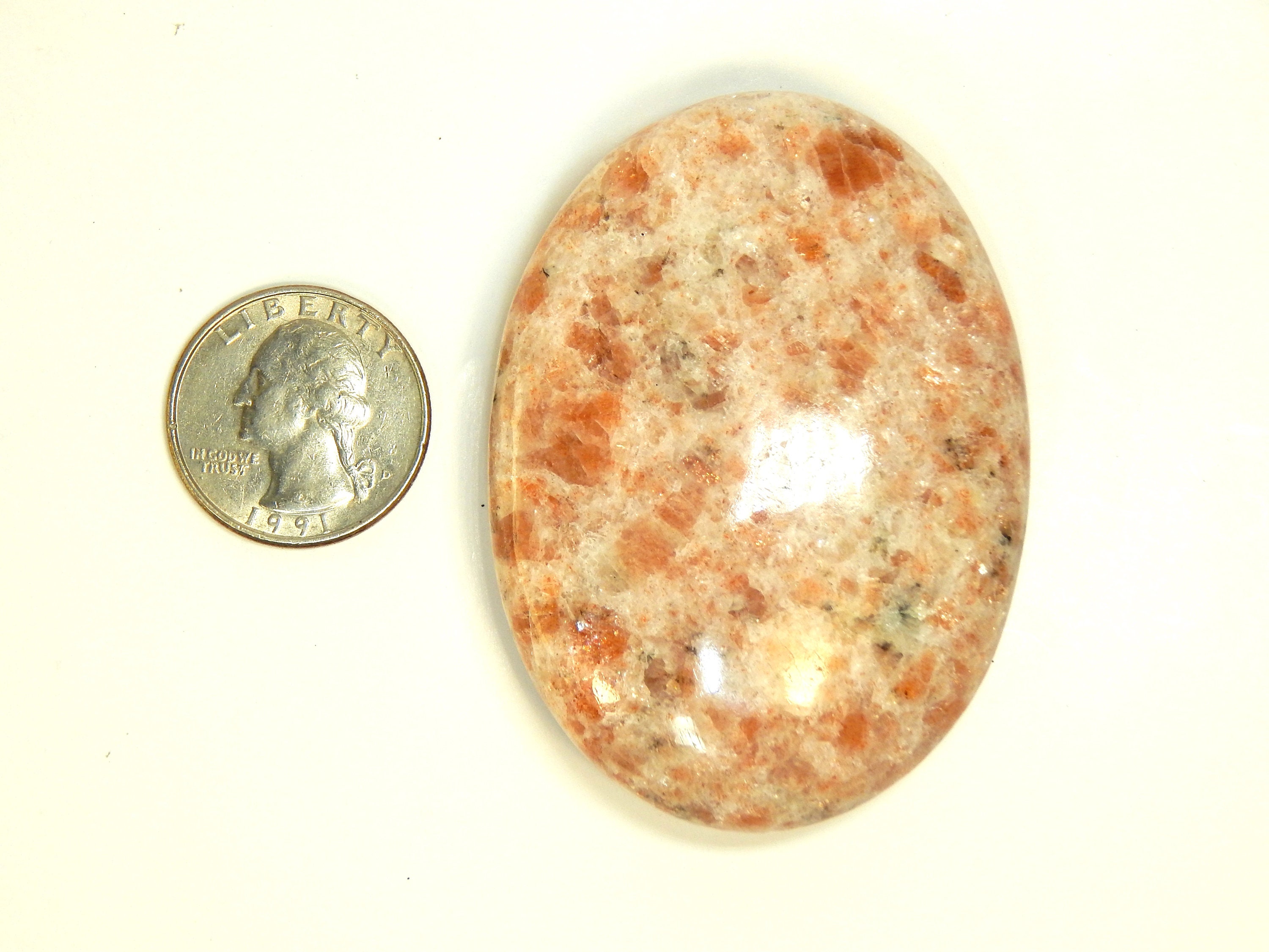 Sunstone Crystal Palm Stone Reiki Healing Crystals Palmstone Etsy España