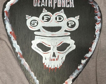 Custom Wooden Guitar Pick, Handcrafted Band Design