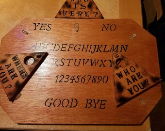 Custom quartz crystal, protection Ouija / spirit board. Artist numbered.. Ghost, demons, spirits come alive.