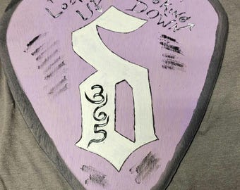 Shinedown Guitar Pick,  Custom Wall Design