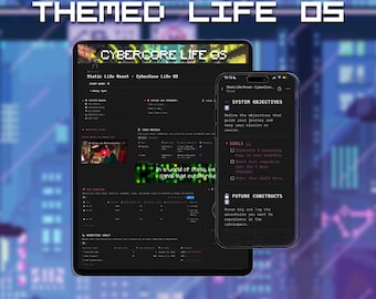 CyberCore Life OS — A Cyberpunk Styled Notion Template