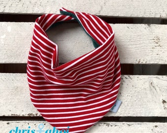 Oi Baby Bandana Bib navy//weiß