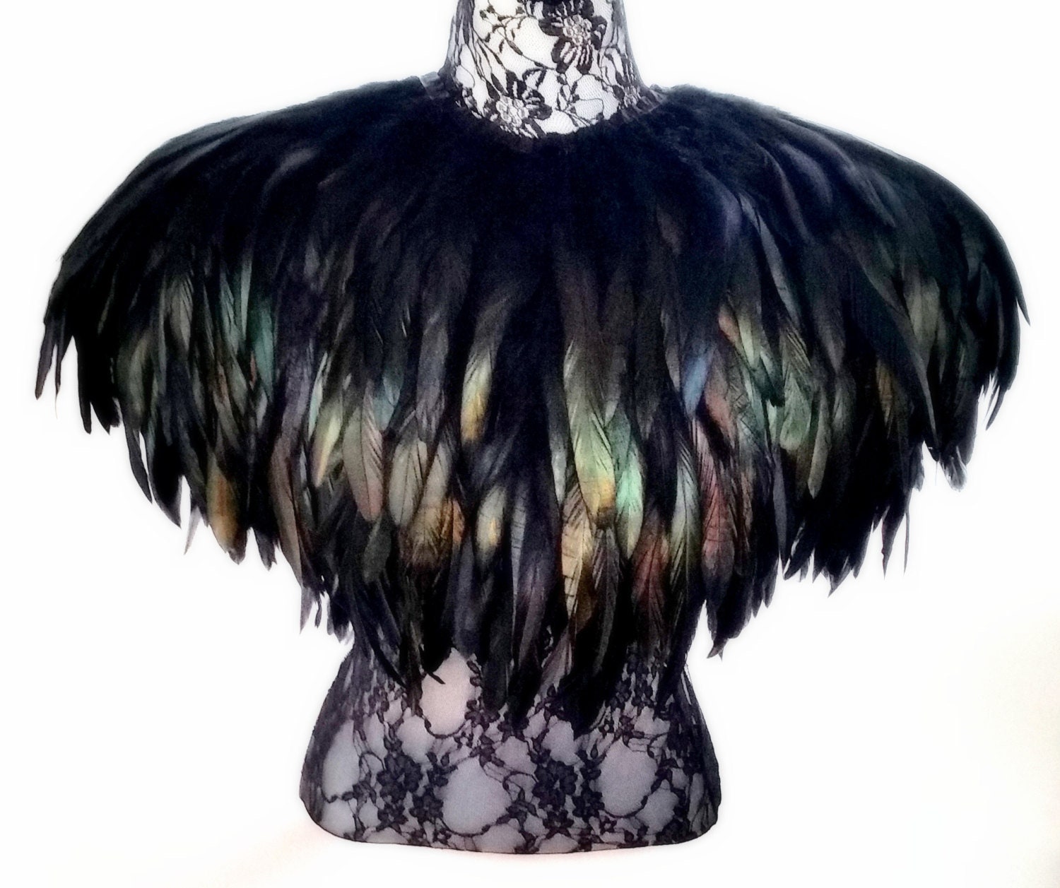 Festival Feather Cape Burning Man Tribal Jacket Mantle Shrug Etsy Canada