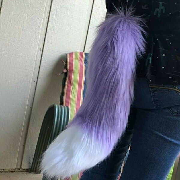 Lavender Purple Tail and Hot Pink Tail Premade Fursuit