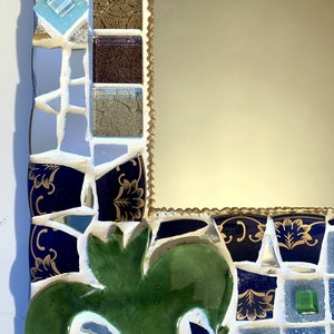 miroir mosaïque de céramique cheval indien 50 X 40 cm décoration murale unique image 8