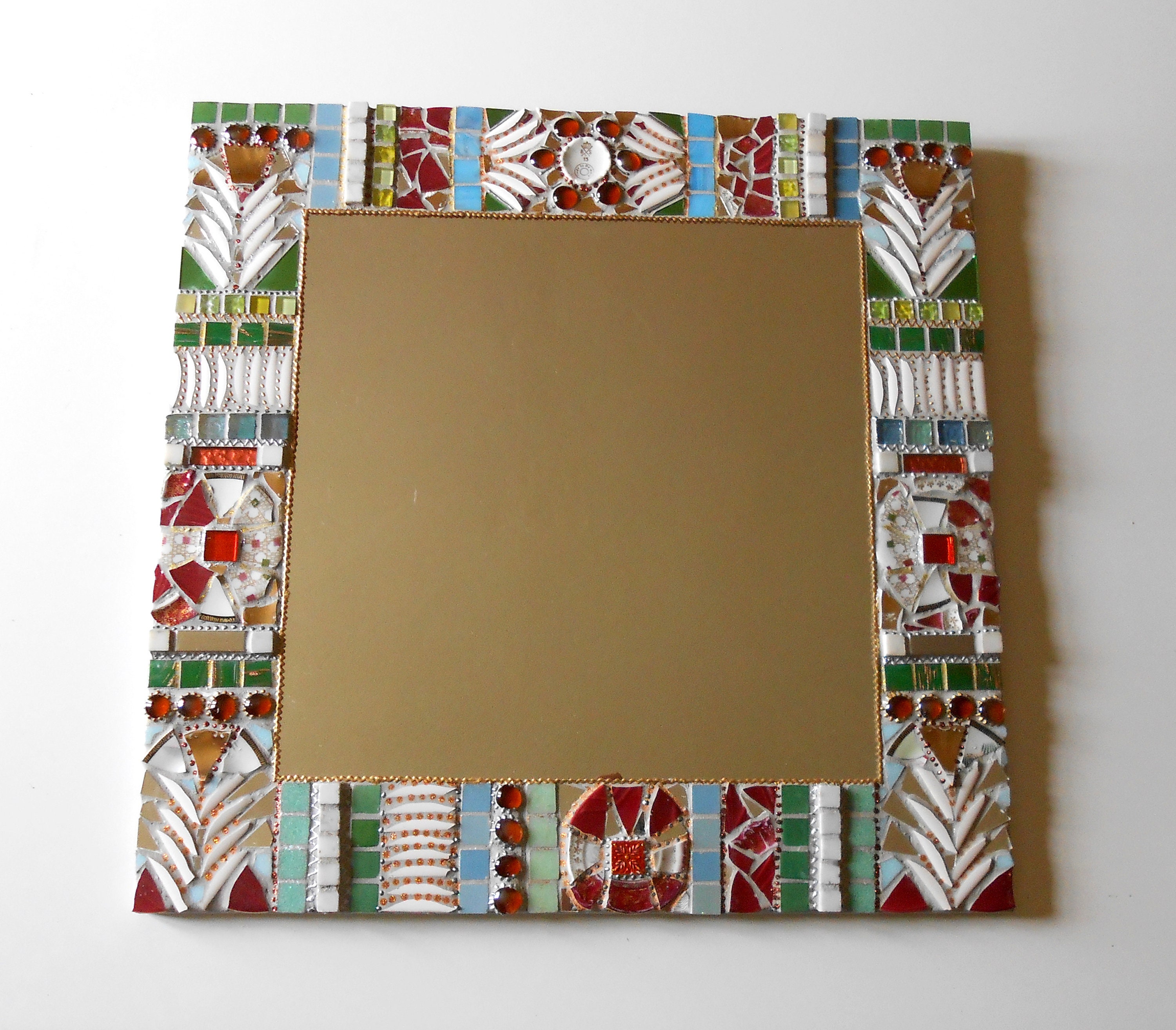 Miroir Mural Mosaïque