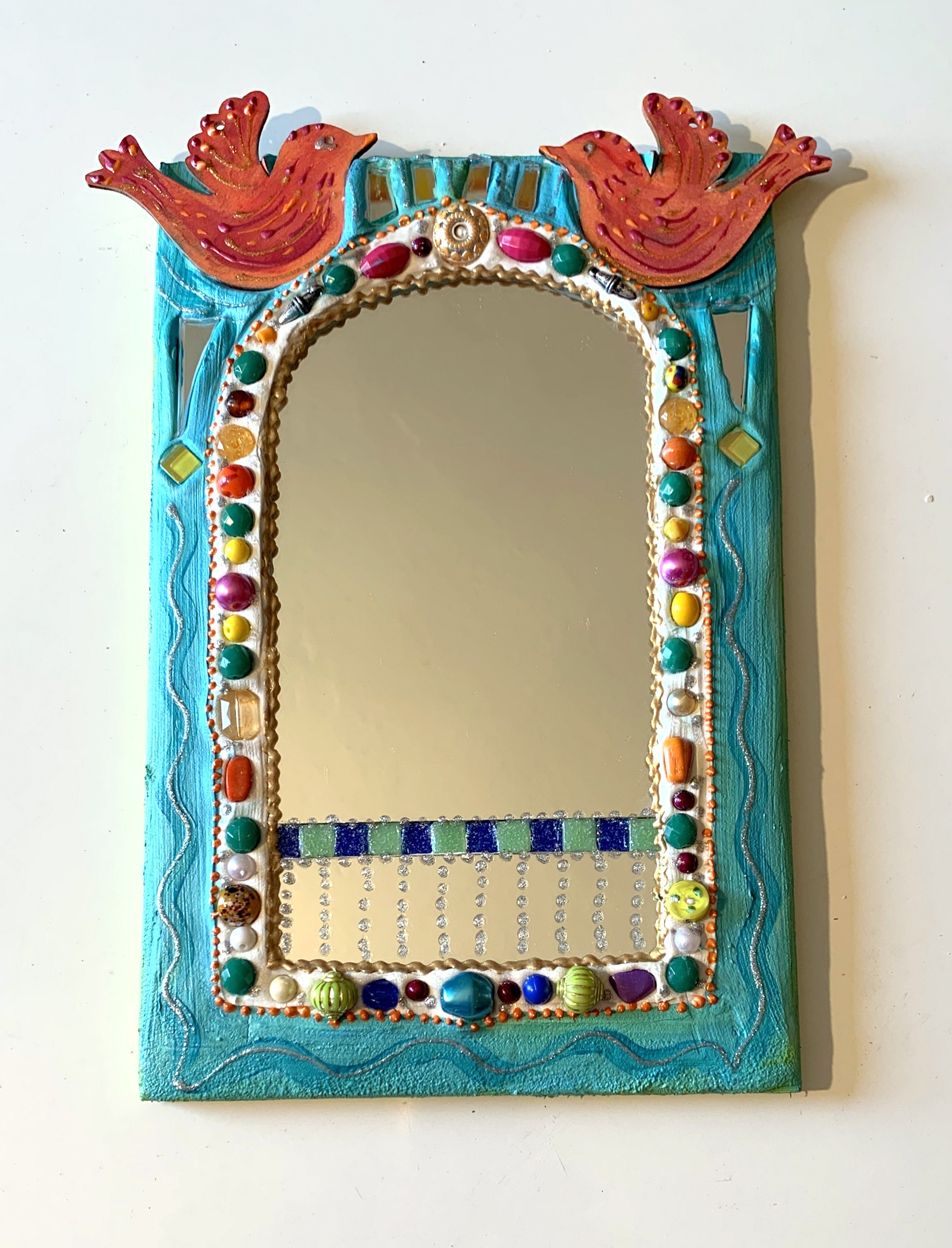 miroir Mural Oiseaux