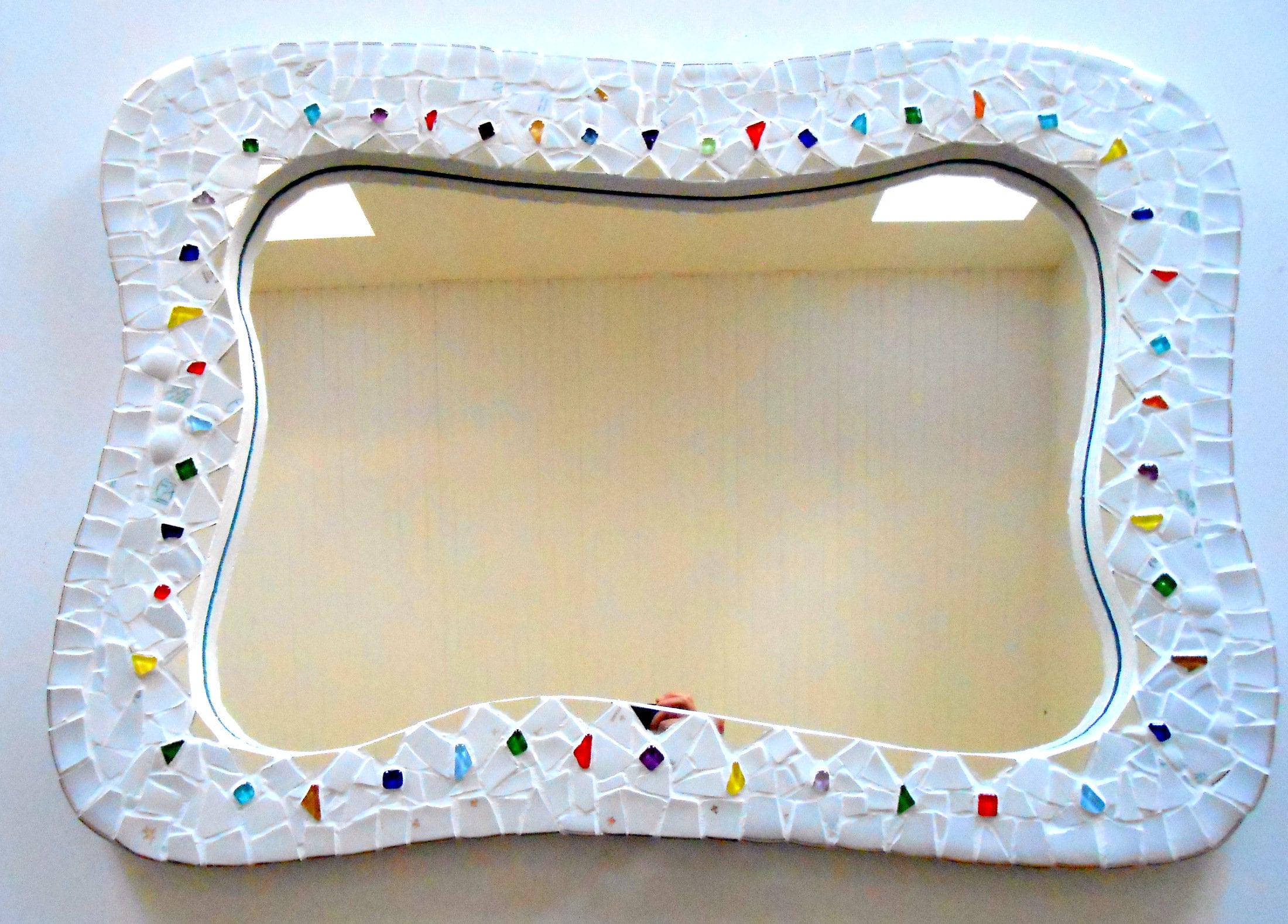 miroir Mosaïque Ondulation