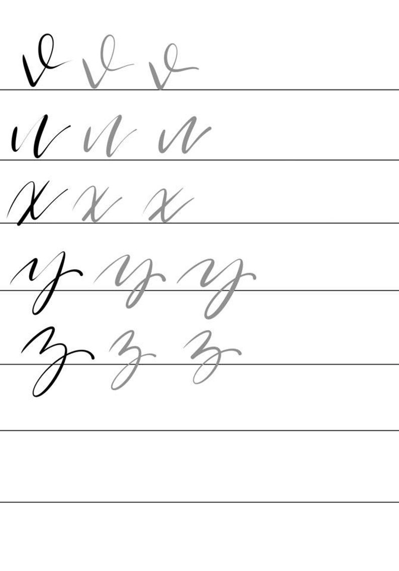 Hand Lettering Worksheets - Etsy