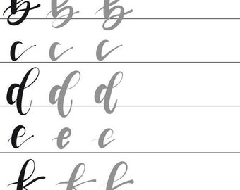 Hand Lettering Worksheets