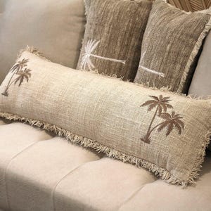 Palm Trees Pillow Case Extra Long Lumbar Pillow 36 inches Cushion Cover