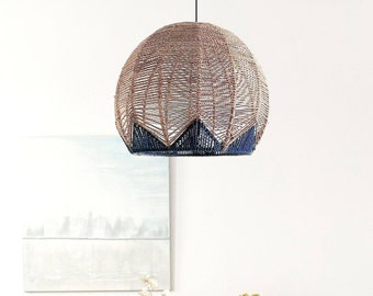 Palm Beach Rattan Pendant Light