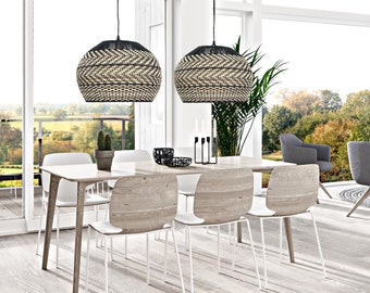 Peter Rattan Pendant Light