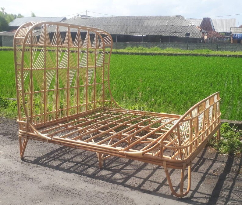 Ubud Rattan Bed Frame Coastal Decor 