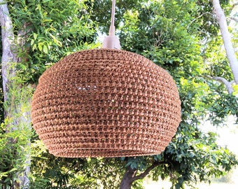 Audrey Rattan Pendant Light