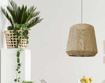 Woven Rattan Pendant Light