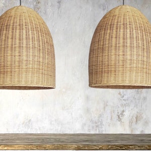 Hollywood Rattan Pendant Light