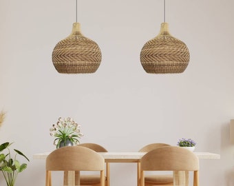 Jillian Rattan Pendant Light