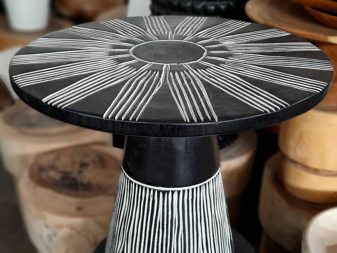 Kelly Black and White End Table Furniture Interior Design Trends