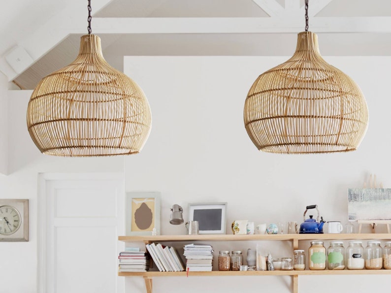 Oceanside Rattan Pendant Light image 1