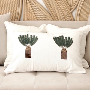 Palm Garden Pillow Case Palm Trees Cushion Cover