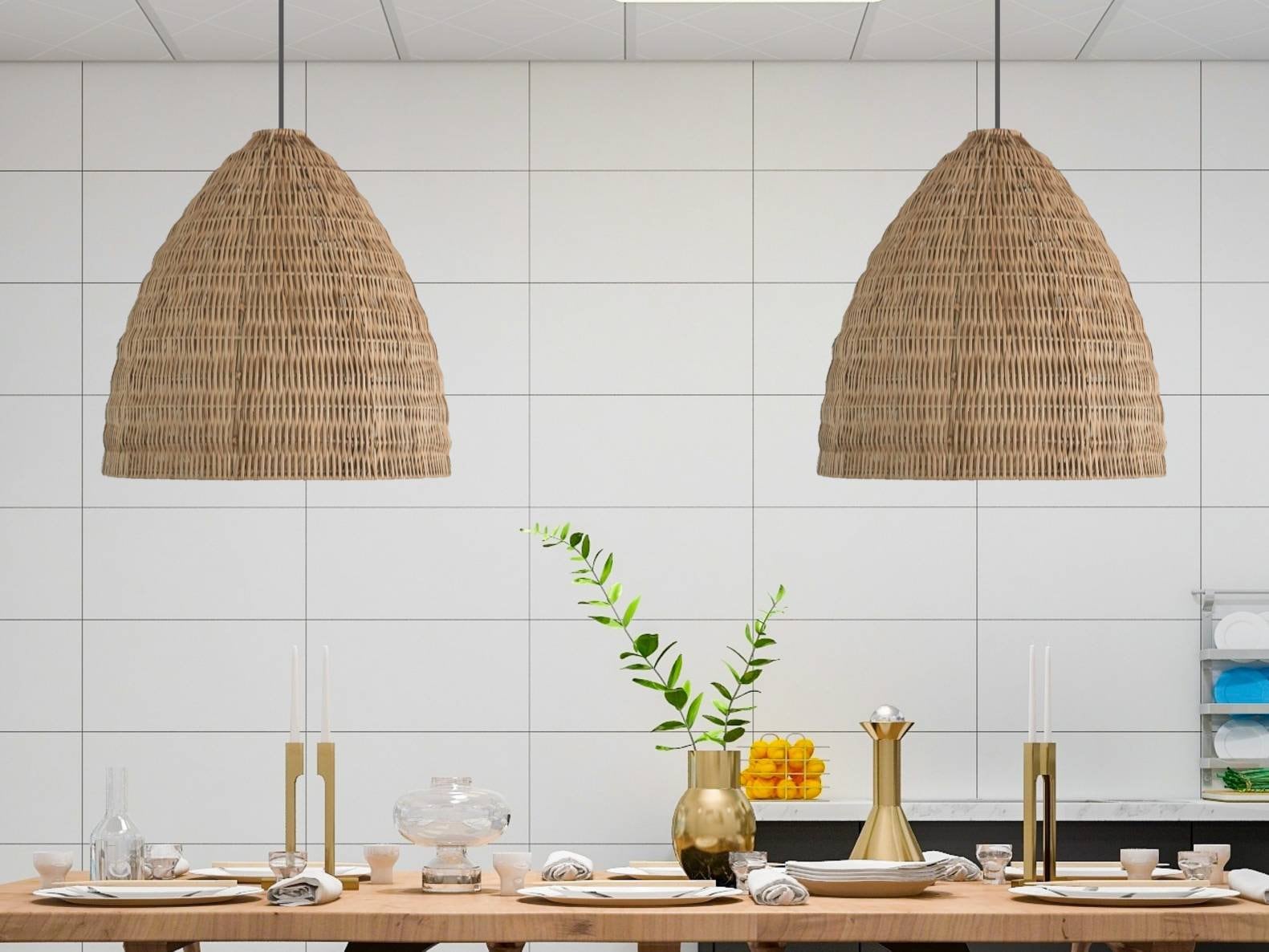 laten we het doen Drastisch spoel Casa Cook rotan hanglamp - Etsy België