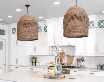 Green Oaks Rattan Pendant Light