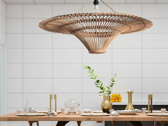Rattan pendant sale light