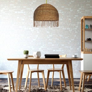 Lighting Canggu Rattan Pendant Light Natural Organic