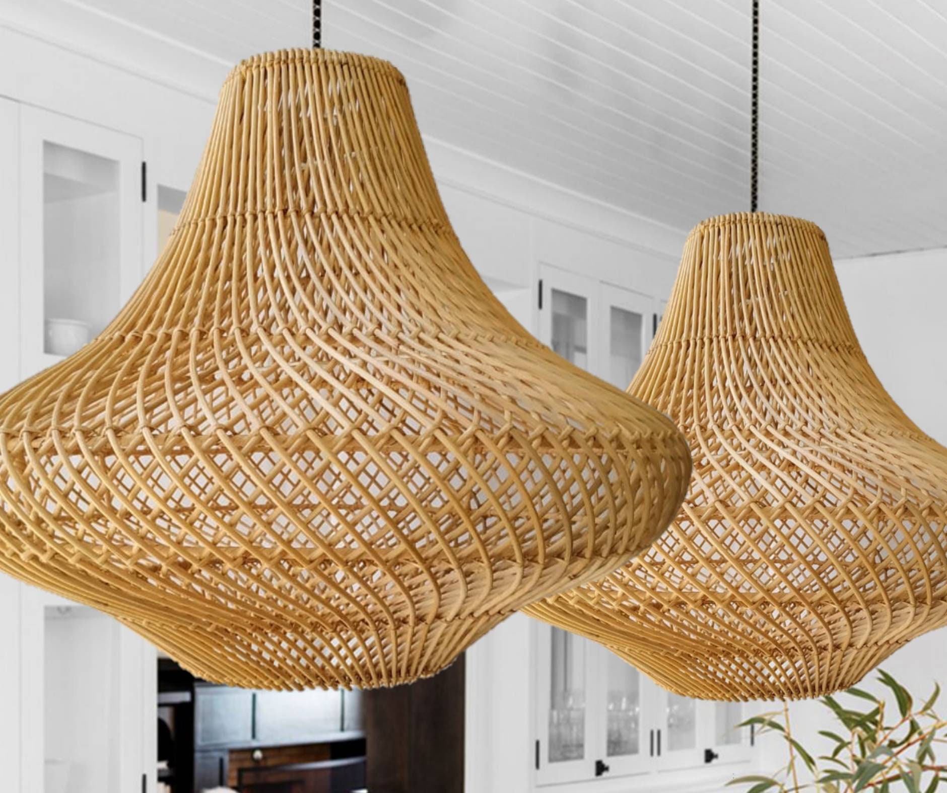 rotan hanglamp - Etsy België