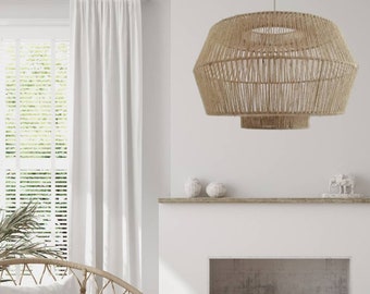 Debbie Woven Rattan Pendant Light