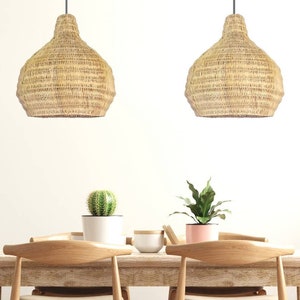 Jake Woven Rattan Pendant Light Kitchen Island Pendant Lighting Chandelier image 2