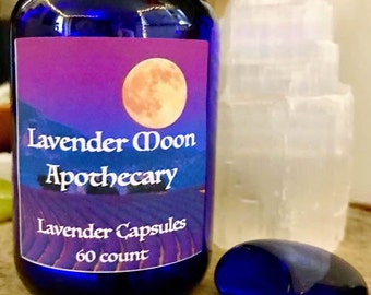 Lavender Capsules (30 count) - Lavender Moon Apothecary