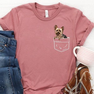 Tshirt Yorkie ∙ Chemise chien Yorkie Yorkshire Terrier ∙ Tee-shirt Yorkie ∙ Maman yorkie Chemise chien mignon Chemise Yorkie ∙ T-shirt unisexe souple