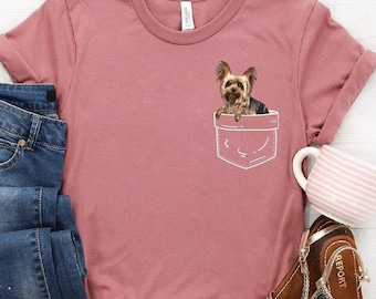 Yorkie Tshirt ∙ Yorkie Dog Shirt ∙ Yorkshire Terrier ∙ Yorkie Tee ∙ Yorkie Mom ∙ Cute Dog Shirt ∙ Yorkie Shirt ∙ Softstyle Unisex Tee