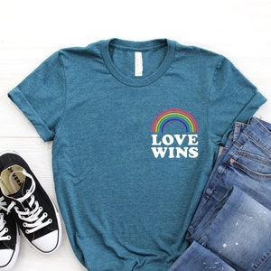 Pride Shirt ∙ Gay Pride T-Shirt ∙ Gay Rainbow Shirt ∙ LGBT Shirt ∙ Lesbian Shirt ∙ Love Wins Shirts ∙ Queer Shirt ∙ Softstyle Unisex Tee