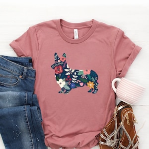 Corgi Shirt Corgi Gifts Corgi Tshirt Corgi Lover Corgi Mom Crazy Corgi Lady Corgi Dog Gifts Corgi Dog Softstyle Unisex Tee Mauve