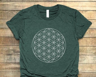 Flower Of Life Shirt ∙ Festival Shirt ∙ Mandala Tshirt ∙ Psychedelic Shirt ∙ Sacred Geometry Shirt ∙ Burning Man ∙ Softstyle Unisex Tee