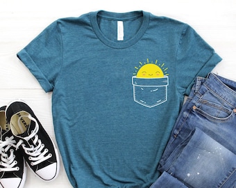 Pocket Full Of Sunshine Shirt ∙ Pocket T-Shirt ∙ Sunshine In My Pocket Tee ∙ Summer T-Shirt ∙ Concert Shirt ∙ Softstyle Unisex Shirt